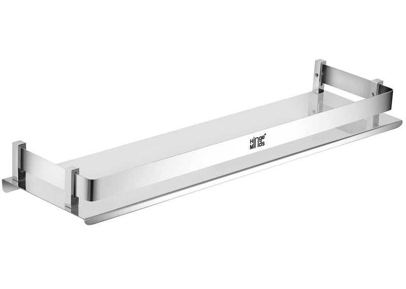 HingeMinds Stainless Steel Bathroom Shelf Organizer, Wall mounted Multipurpose Racks, Hanging Shelves, Accessories, Fittings And Shampoo Holder -Strong, Heavy Duty, Premium Chrome Finish,18 Inch Long. - Image 2