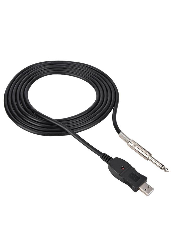 Thoraya 3M Electric USB Guitar Cable PC Instrument Connection Adapter Cable for WIN/MAC for GUITAR COMB  - Image 2