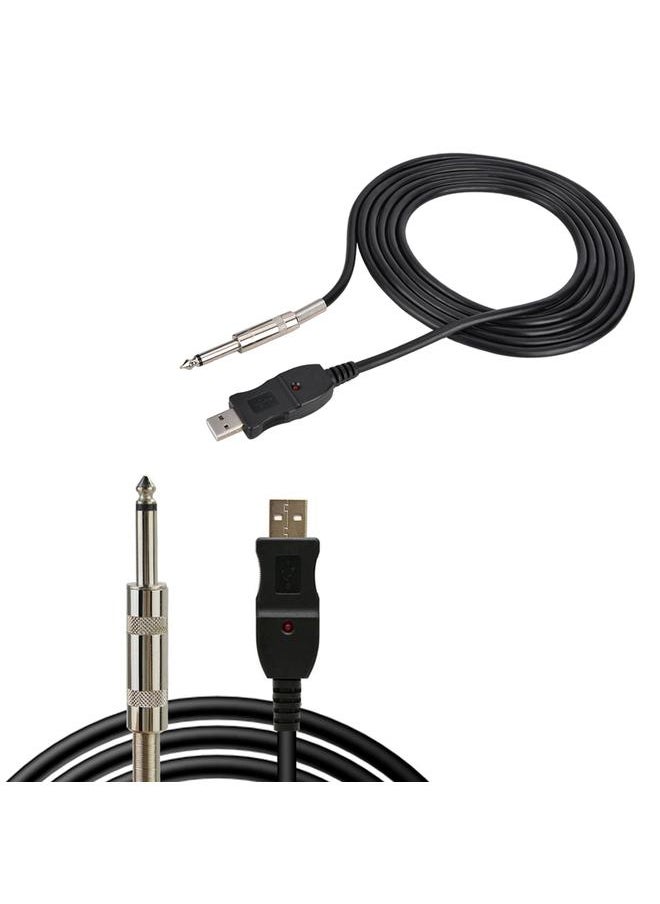 Thoraya 3M Electric USB Guitar Cable PC Instrument Connection Adapter Cable for WIN/MAC for GUITAR COMB  - Image 4