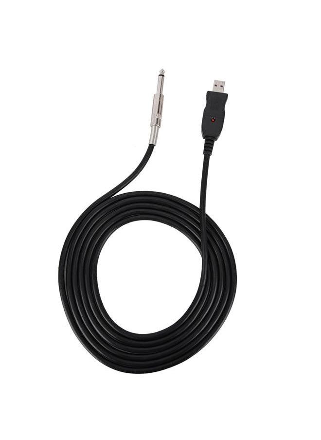 Thoraya 3M Electric USB Guitar Cable PC Instrument Connection Adapter Cable for WIN/MAC for GUITAR COMB  - Image 1