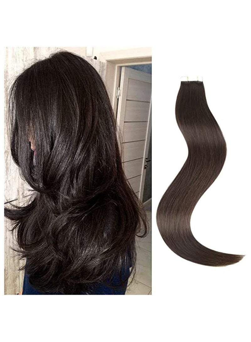 إستيل شريط Estelle غير مرئي في وصلات الشعر وصلات شعر بشري طبيعية 20 قطعة 50 جرام (اللون # 2) - Image 1