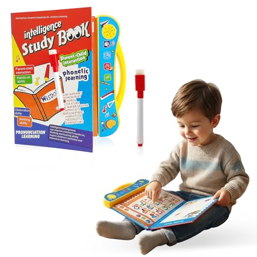 NHR Interactive Musical Early Learning Book for Kids with Sound & Phonics, Music & Touch Features, Talking English Educational Audio Book for Toddlers Boys & Girls (2+ Years) - Image 1
