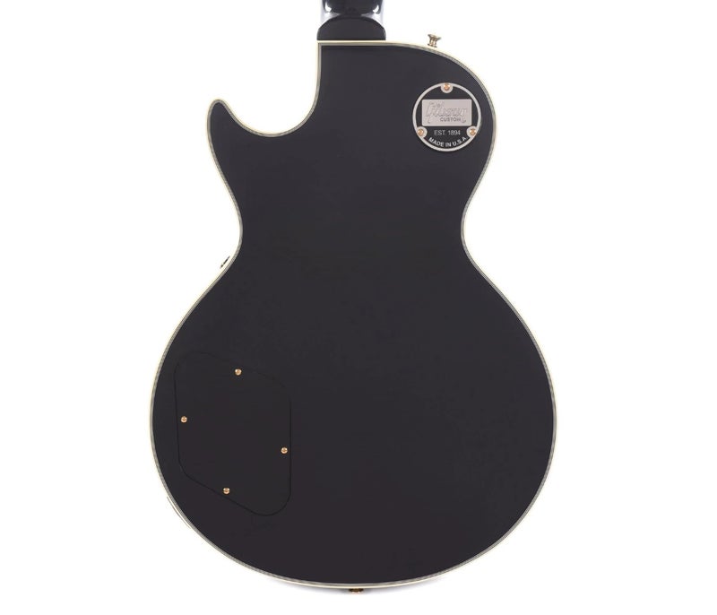 Gibson Custom Shop LPB357VOEBGH1 1957 Les Paul Custom Reissue 3-Pickup VOS Electric Guitar - Ebony - Image 3