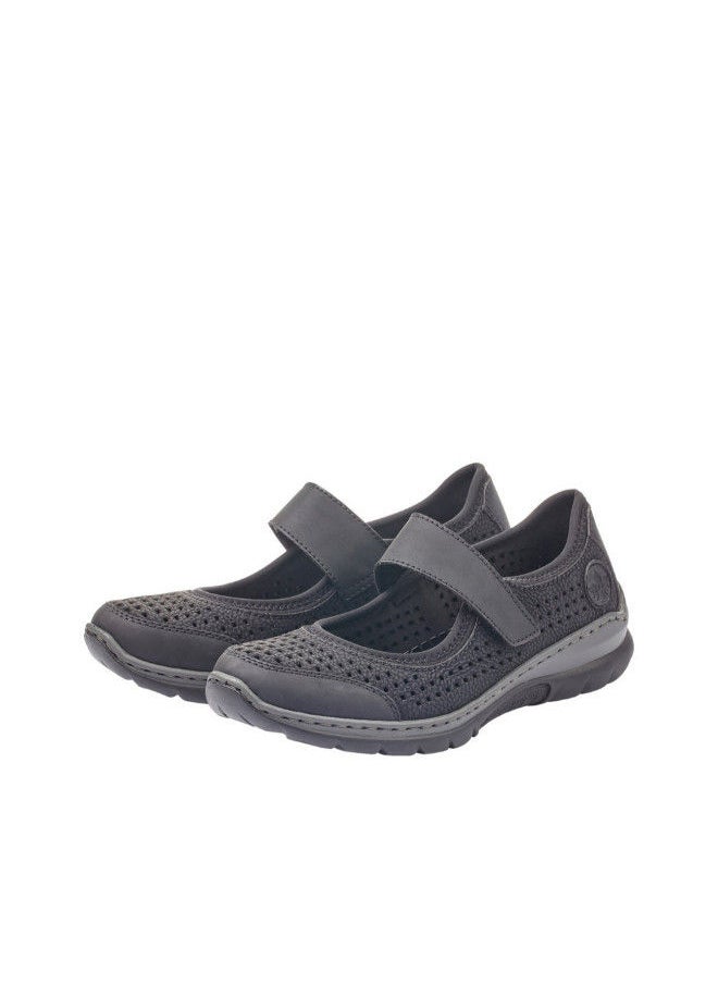 rieker - Rieker Ladies School Shoes L32B5-00 Nikita Black 116-1140 - Image 1