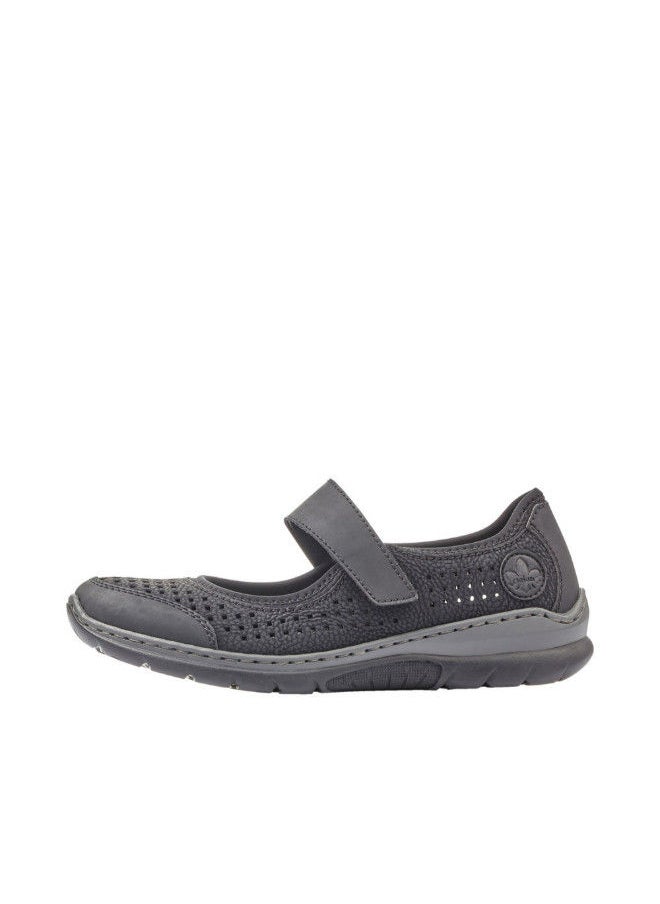 rieker - Rieker Ladies School Shoes L32B5-00 Nikita Black 116-1140 - Image 1
