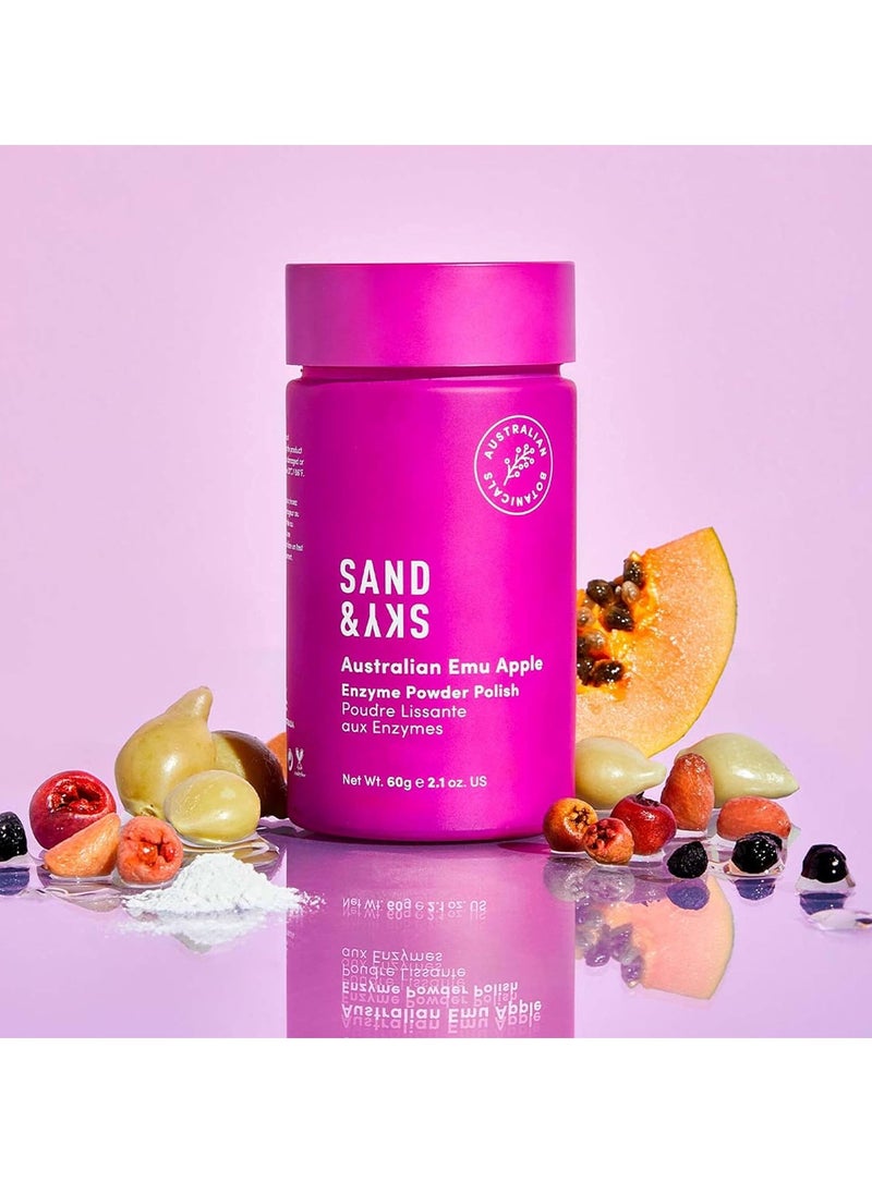 Sand & Sky - Australian Glow Berries Enzyme Peeling Powder Polish Face Exfoliator and Face Cleanser with Papaya Enzyme Jojoba Oil and Vitamin C for Antioxidants - Image 1