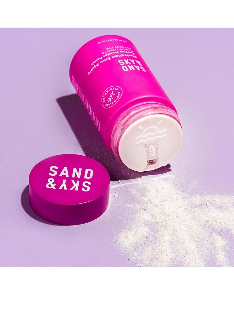 Sand & Sky - Australian Glow Berries Enzyme Peeling Powder Polish Face Exfoliator and Face Cleanser with Papaya Enzyme Jojoba Oil and Vitamin C for Antioxidants - Image 1