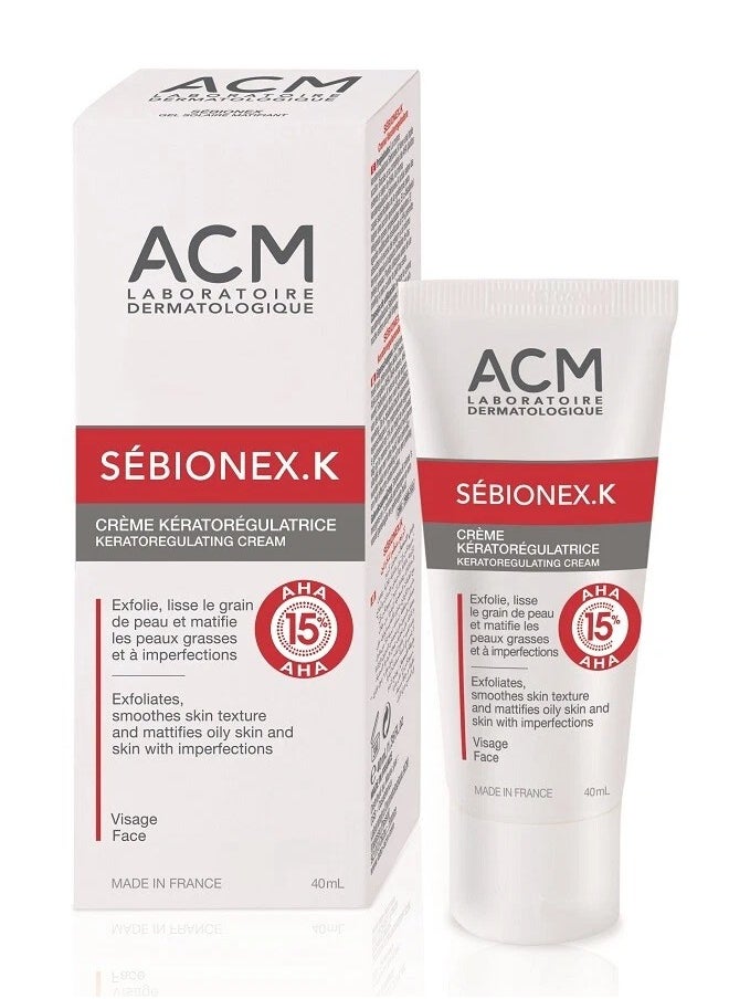 ACM Laboratoire dermatologique Sébionex K Cream - Gentle Exfoliation and Texture Improvement - 40ml  - Image 4