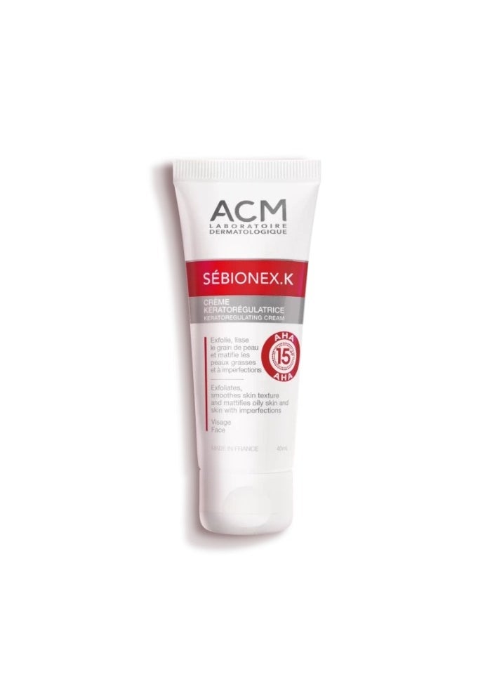ACM Laboratoire dermatologique Sébionex K Cream - Gentle Exfoliation and Texture Improvement - 40ml  - Image 1