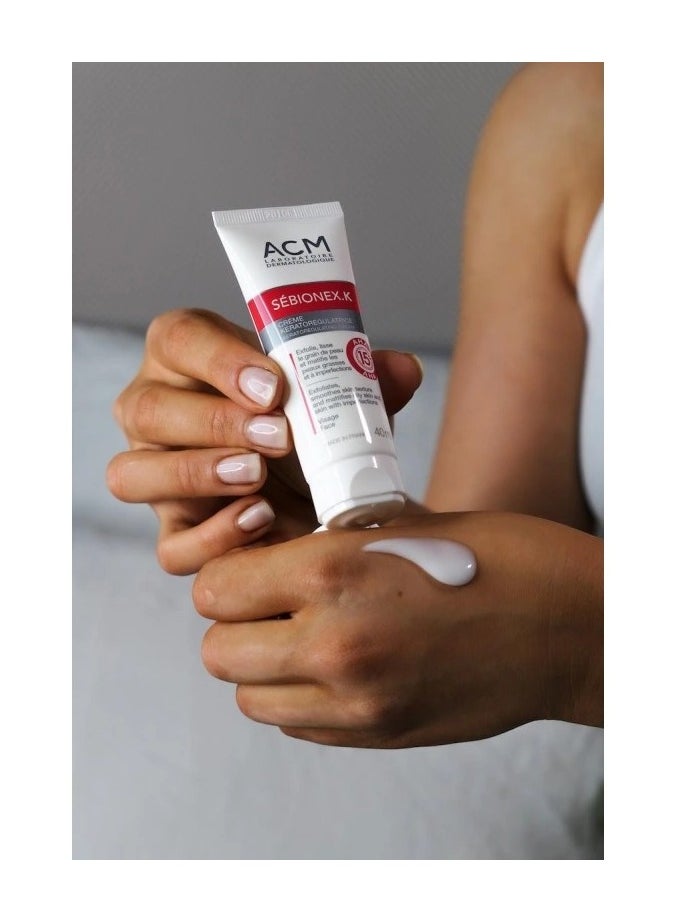 ACM Laboratoire dermatologique Sébionex K Cream - Gentle Exfoliation and Texture Improvement - 40ml  - Image 2