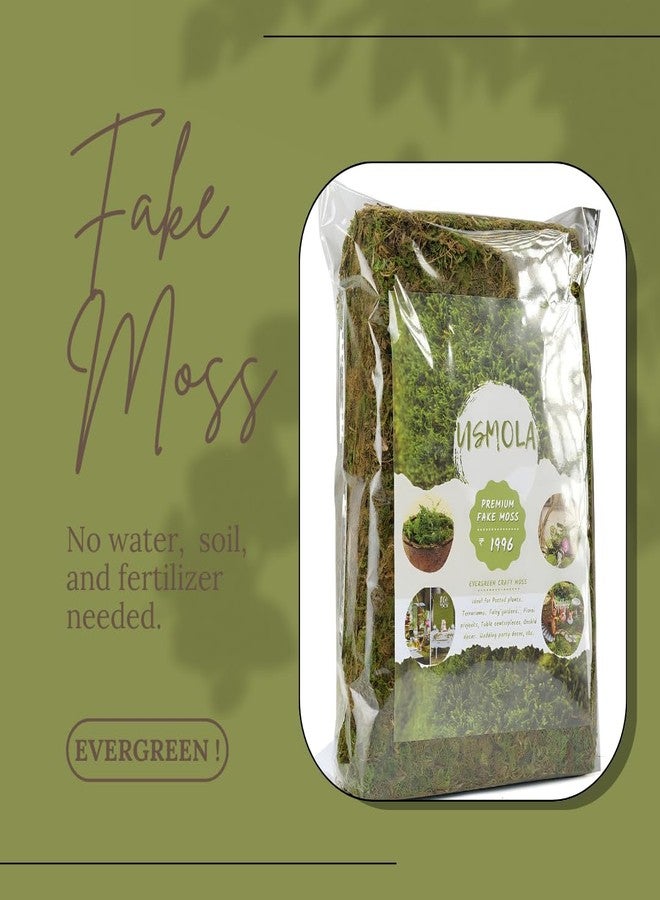 USMOLA Fake Moss, 8 OZ Green Moss for Potted Plants, Artificial Moss for DIY Crafts Home Decor Table Centerpieces Wedding Decoration (Fresh Green 225gr) - Image 4