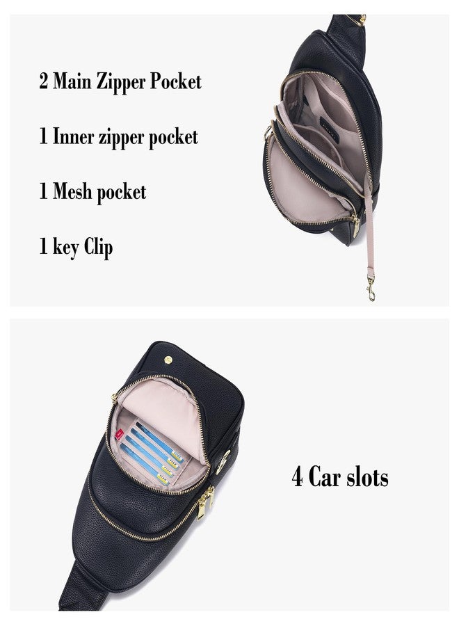 INICAT Crossbody Sling Bags Fanny Packs Vegan Leather Purses Small Cross body Bag for Women Teen Girl Gifts Travel - Image 5