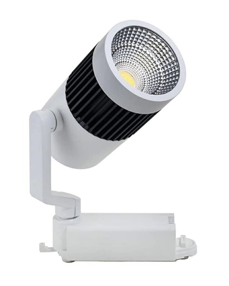 LX LED 30W Round Track Spot Light White Aluminum Body Ideal for Homes Stores Malls Bookstores 6000K Cool White Track Patti Not Included - Image 1