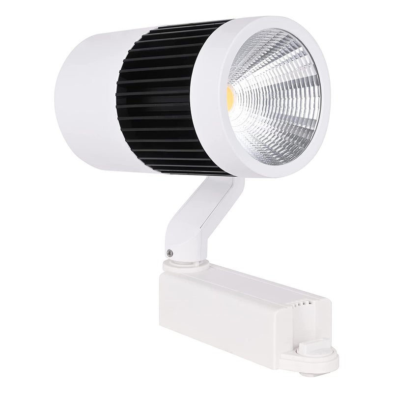 LX LED 30W Round Track Spot Light White Aluminum Body Ideal for Homes Stores Malls Bookstores 6000K Cool White Track Patti Not Included - Image 3