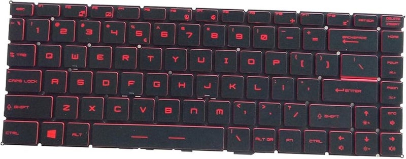 MSI GF63 GF63 8RC GF63 8RD GF63 Thin 9SC Laptop Keyboard US Layout Red Backlight Replacement - Image 3