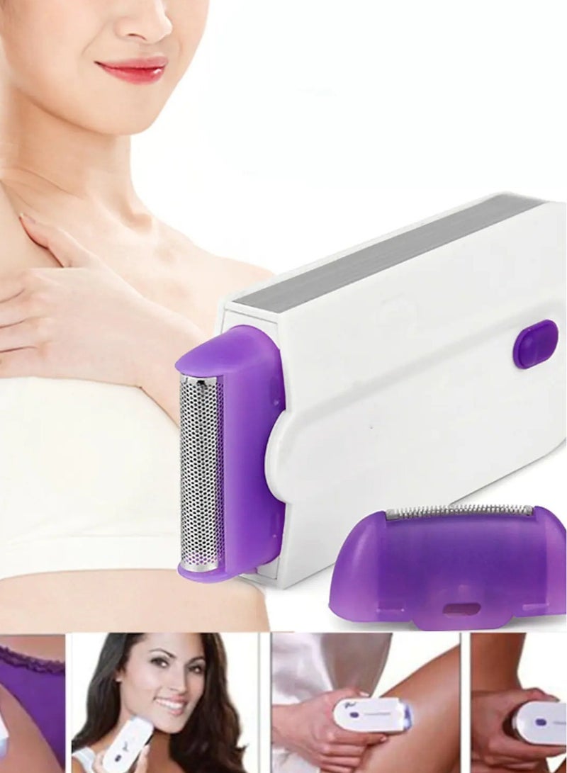 "Rechargeable Smooth Touch Epilator - Painless Hair Removal with Instant Results and Razor Sensor Light Technology" - Image 1