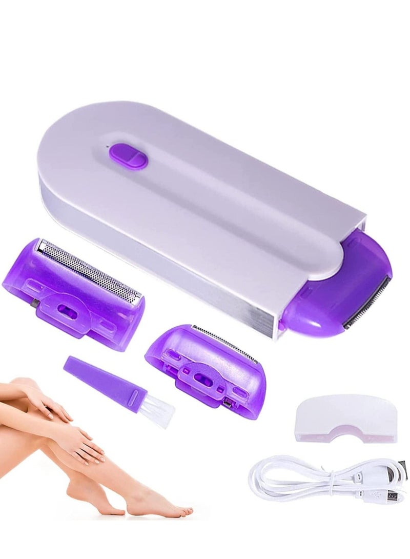 "Rechargeable Smooth Touch Epilator - Painless Hair Removal with Instant Results and Razor Sensor Light Technology" - Image 3