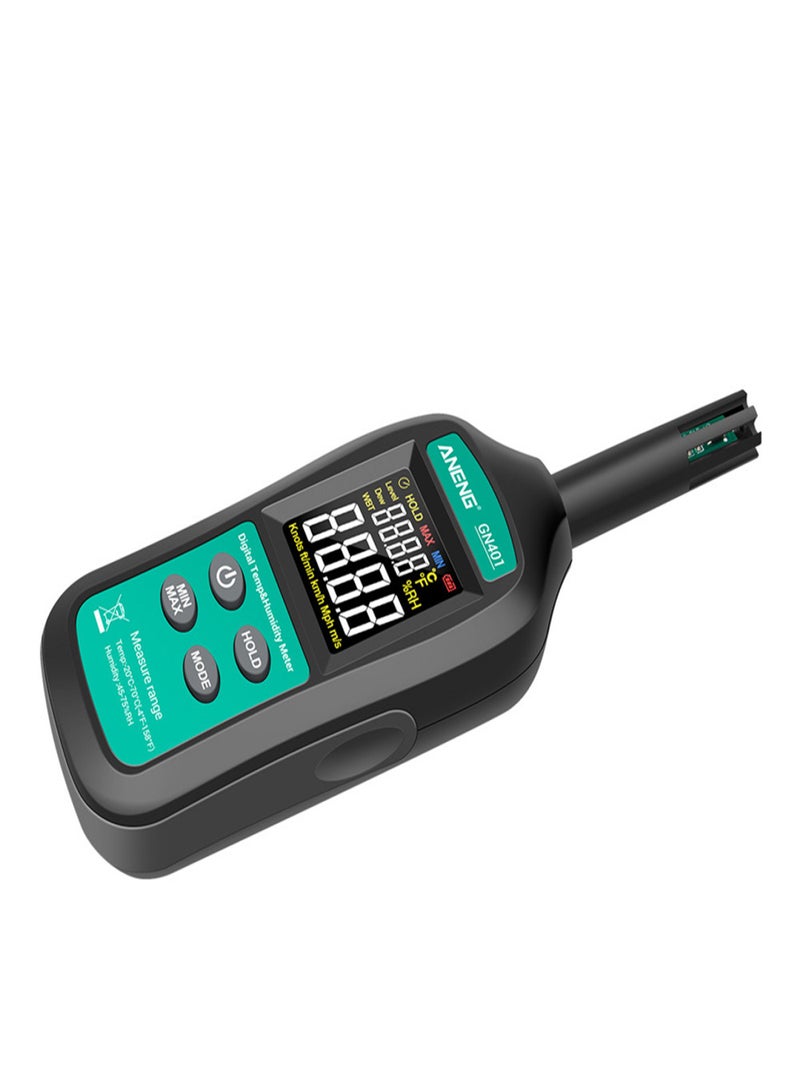 ANENG ANENG Handheld Digital Thermometer Hygrometer Intelligent Non-contact Temperature Humidity Meter Industrial Agricultural Household Thermo-hygrometer Indoor and Outdoor Temperature Gauge Humidity Tester - Image 3