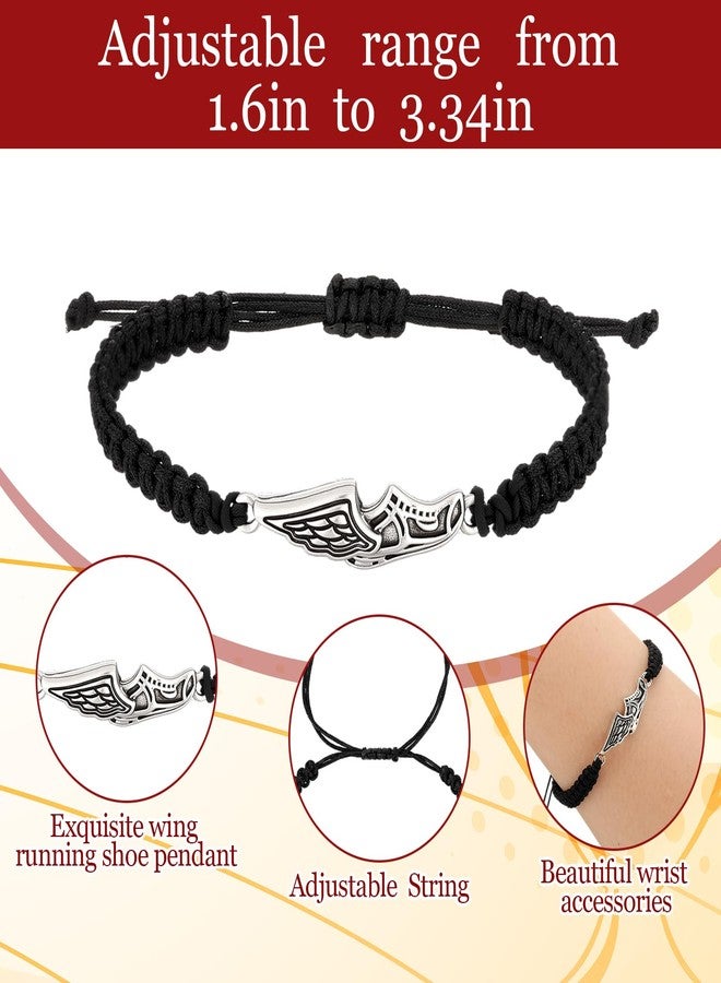 Tondiamo 32 Pcs Cross Country Gift Bulk Track and Field Accessories Stainless Steel Adjustable Bracelet and Keychain Running Gifts for Women Men Adult Training - Image 3