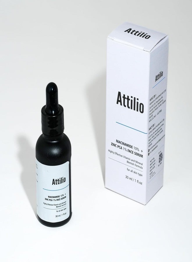 أتيليو سيروم الوجه Attilio® بفيتامين سي بتركيز 10% لتفتيح البشرة وإزالة البقع الداكنة وتوحيد لونها | سيروم مرطب ومضاد للشيخوخة لبشرة مشرقة ونقية وناعمة - 30 مل - Image 1