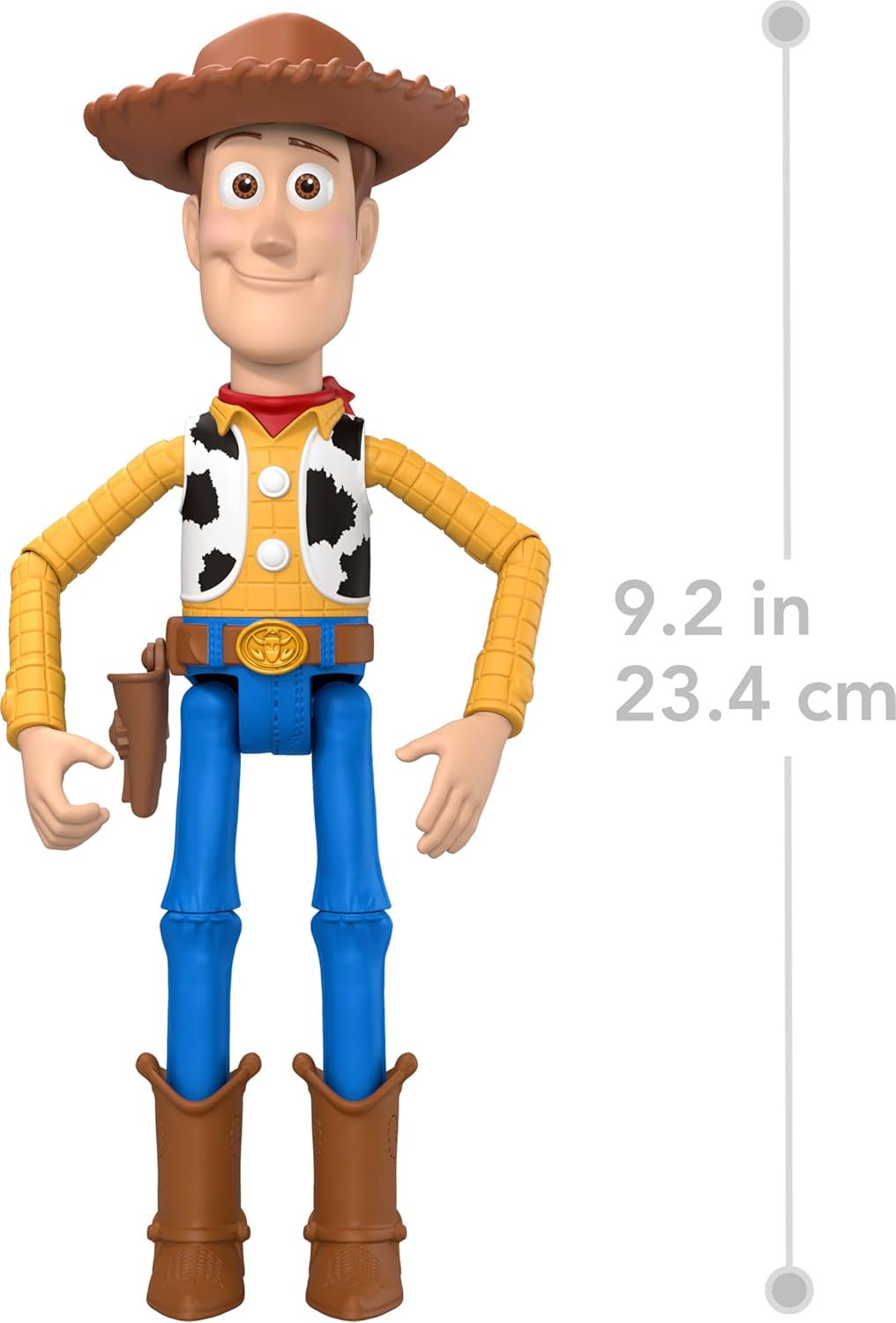 Mattel Disney & Pixar Toy Story Woody Action Figure 9.2 nch Cowboy Sheriff With 14 Posable Joints