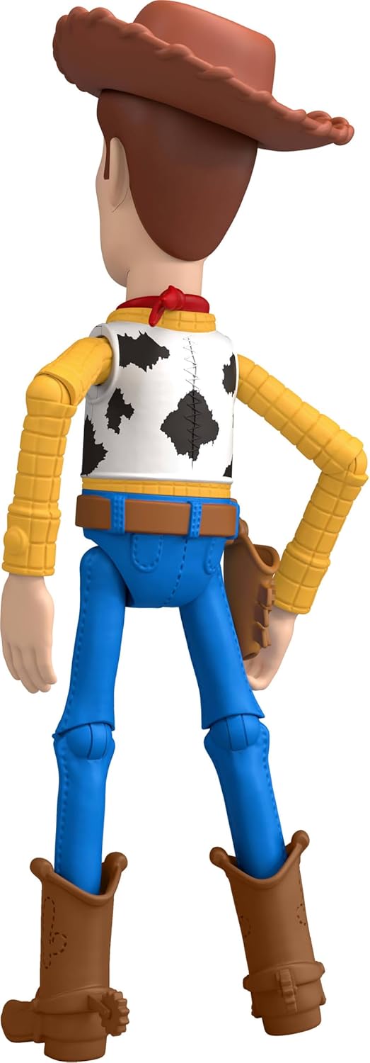 Disney Pixar Mattel Disney and Pixar Toy Story Woody Action Figure 9.2 Inch Cowboy Sheriff with 14 Posable Joints - Image 4