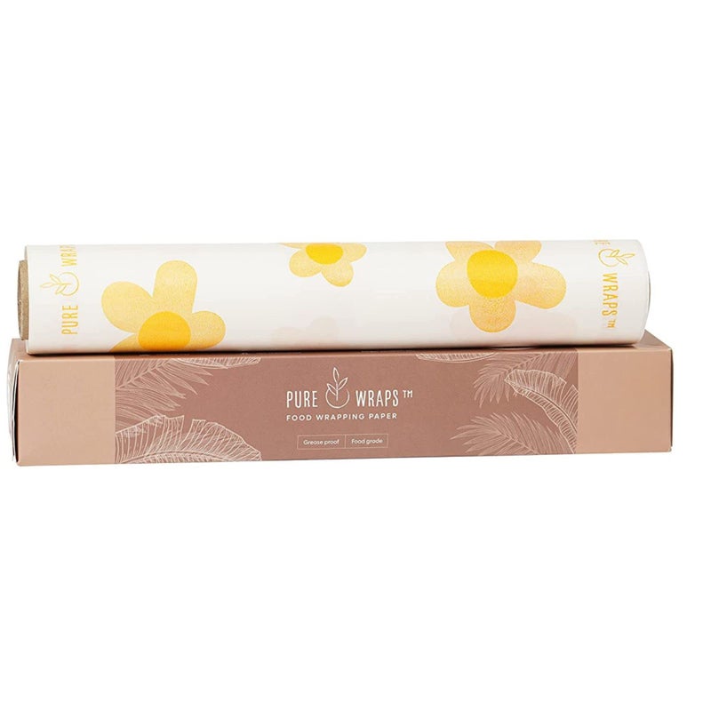 PureWraps Pure Wraps Printed Food Wrapping Paper 18 Metres | Butter Paper Roll | Non Sticky | Roti, Paratha & Sandwich Paper | 100% Hygicenic - Image 1