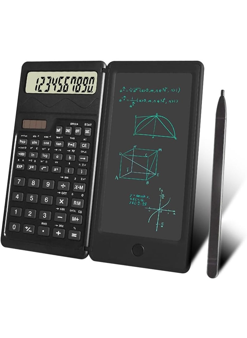 Arabest Advanced Scientific Calculator with 450 Functions, 4-Line Display, Battery Powered, Notepad and Erasable LCD Writing Tablet, Ideal for Professional and Students in Middle School, High School  - Image 1
