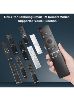 HuHa Voice Remote Compatible for Samsung Smart TV QLED UHD Frame Curved Solar 4K 8K Q60 Q70 Q80 Q90 Series 9 Series TU8000 AU8000 Voice Remote Control Replacement  - Image 3