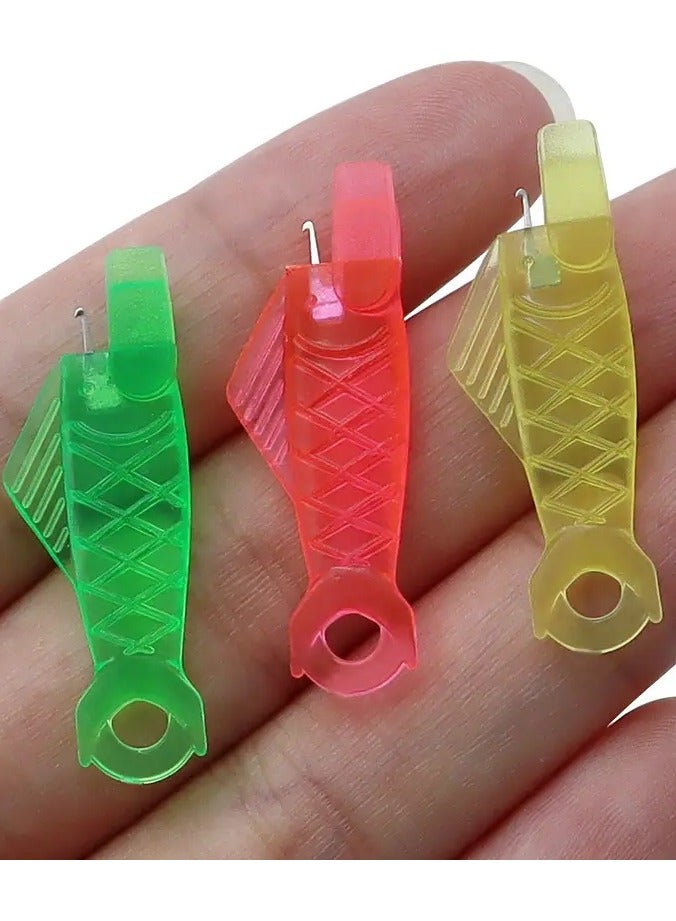 Goolsky 3 pcs, Plastic Needle Threader For Sewing Machine, Mini Automatic Sewing Needle Threader, Fish Shaped Sewing Needle Threader Tool, For Small-Eye Needle Work, Embroidery, DIY Sewing Art Craft, Quickly Thread Your Hand Sewing Needles With Ease (Random Color) - Image 1