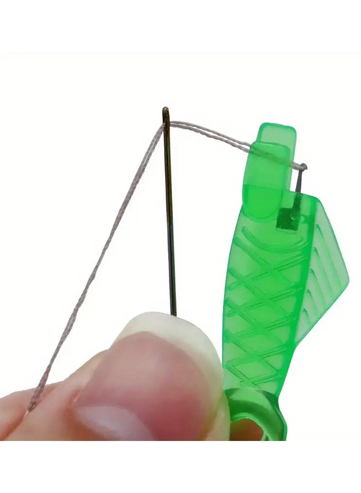 Goolsky 3 pcs, Plastic Needle Threader For Sewing Machine, Mini Automatic Sewing Needle Threader, Fish Shaped Sewing Needle Threader Tool, For Small-Eye Needle Work, Embroidery, DIY Sewing Art Craft, Quickly Thread Your Hand Sewing Needles With Ease (Random Color) - Image 3