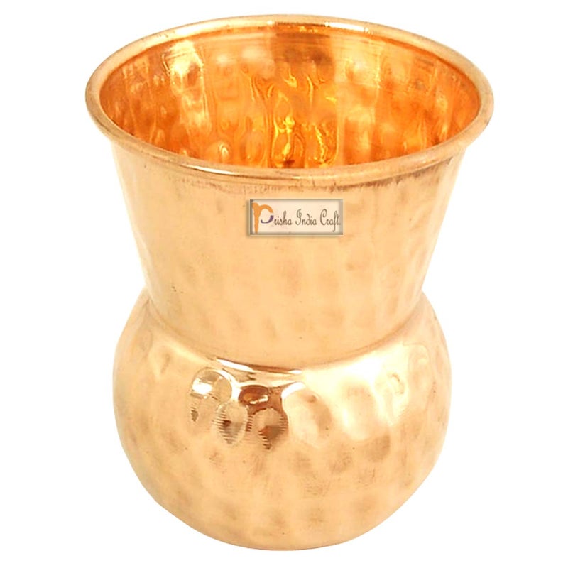 Prisha India Craft Prisha India Craft Copper Dinner Thali Set Set of 50 Brown  - Image 5