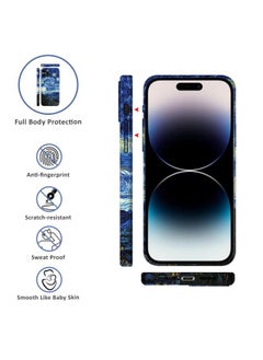 Apple iPhone 15 Pro Art Oil Painting Phone Case - Van Gogh Starry Night - Full Pack Frosted Cool Creative Lens Anti Drop Case - pzsku/ZC33E434ABF707D4A6CD6Z/45/_/1709790735/00778152-2ef8-4160-8a56-a1401fc1e9e3