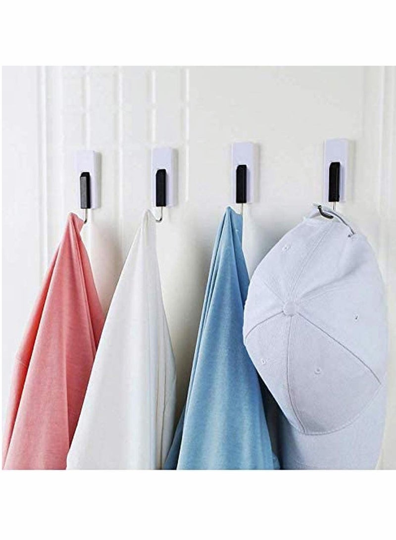 Adhesive Hooks, 16 Packs Holds Up to 6 lbs, Utility Self Wall 304 Stainless Steel Waterproof for Hanging Jackets, Kitchenware, Bathrobes, Bath Towels, Coat, Bag - Image 2