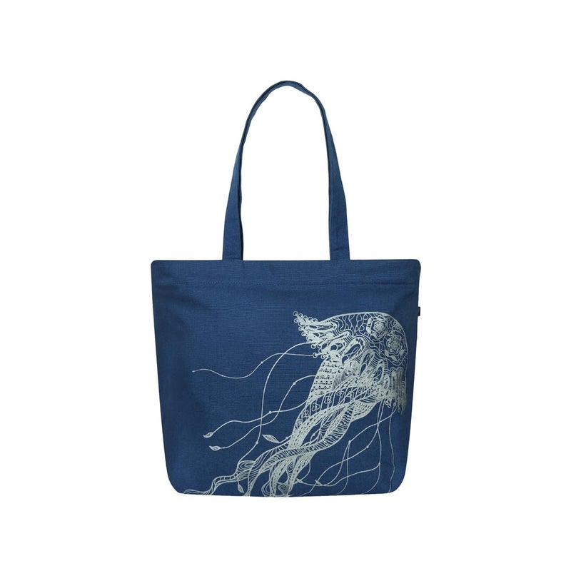 EcoRight Large Canvas Tote Bag for Women, Tote Handbags for Women with Zipper & Inner Pocket for College, Shopping, Office - Image 1