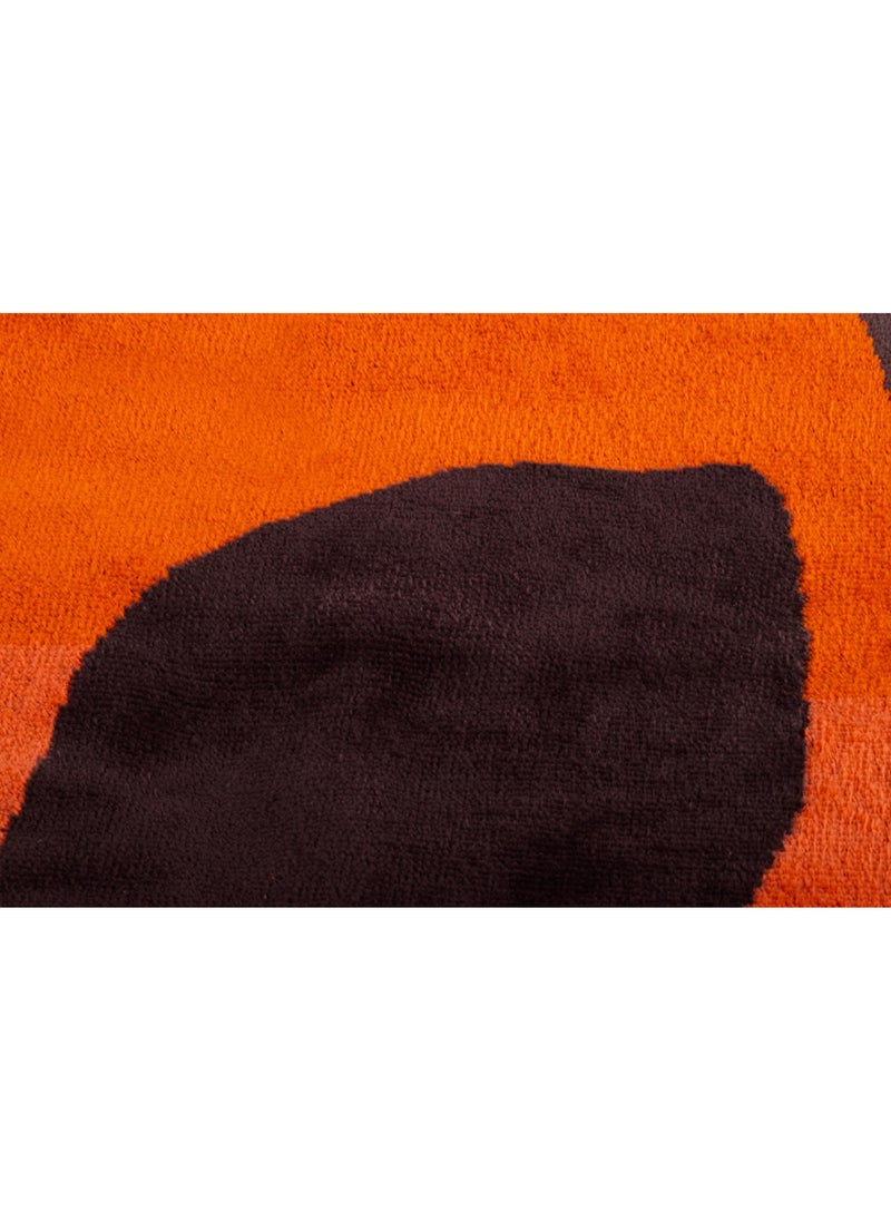 SIGNOOLA Signoola Beach Towel 90 x 170 cm Orange Flowers ,100% cotton  - Image 4
