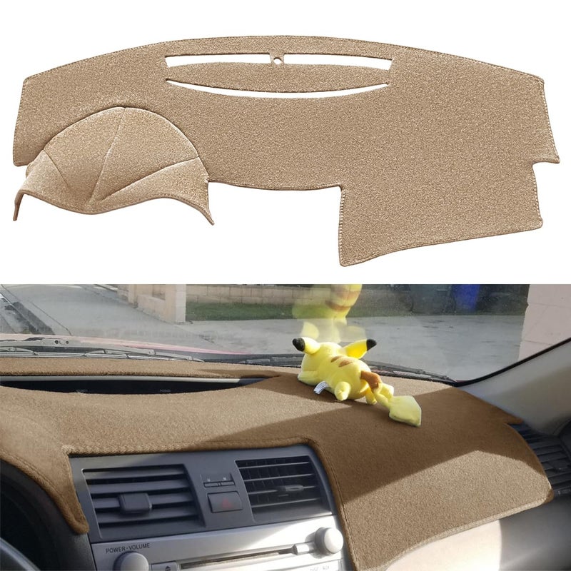 Dash Cover Mat Pad Custom Fit for Toyota Camry 2007 2008 2009 2010 2011 Dashboard Cover Carpet Cap Protector Beige Y27