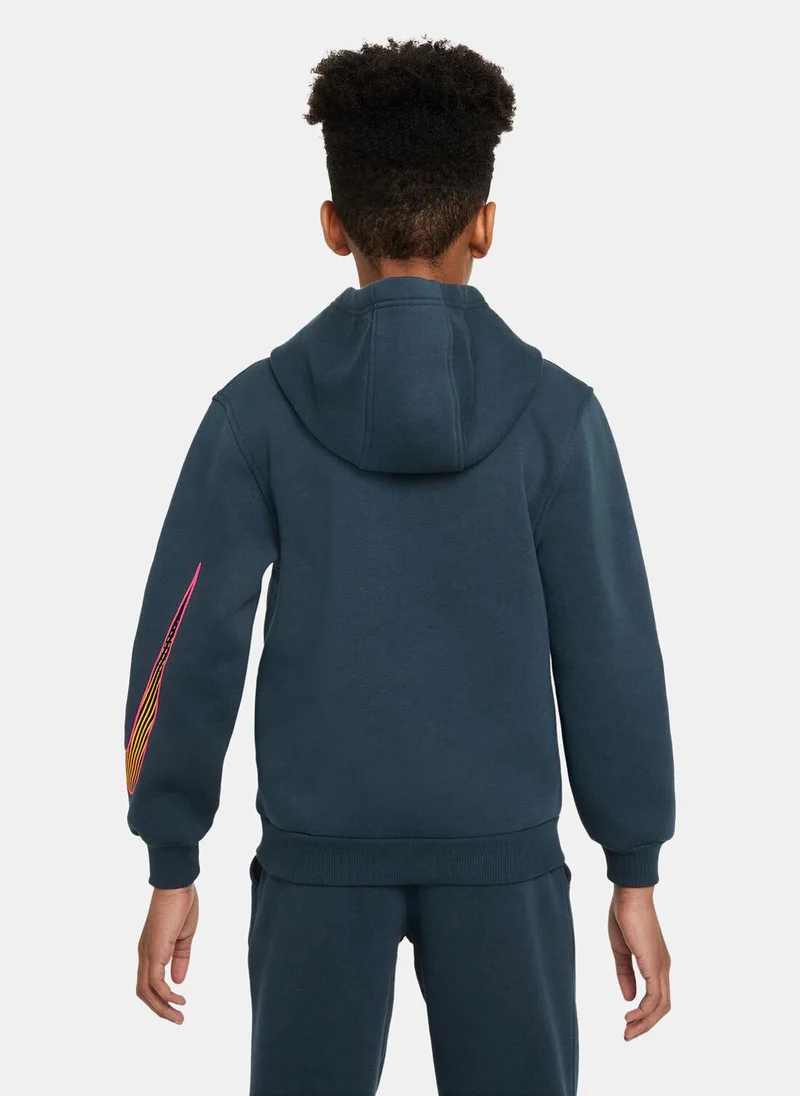 Nike Kids' Kylian Mbappé Nike Club Fleece Hoodie (Older Kids)