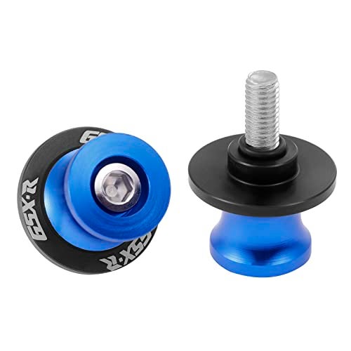 Coxotom 2Pcs Motorcycle Swing Arm Spools for Suzuki GSXR 125 250 300 600 750 1000 Aluminum - Blue - Image 1