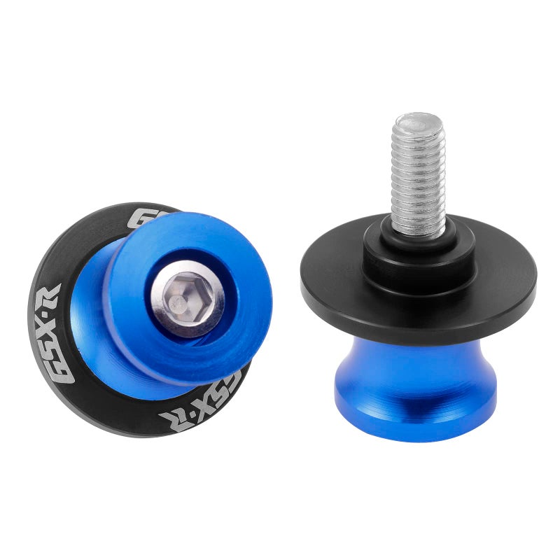 Coxotom 2Pcs Motorcycle Swing Arm Spools for Suzuki GSXR 125 250 300 600 750 1000 Aluminum - Blue - Image 5