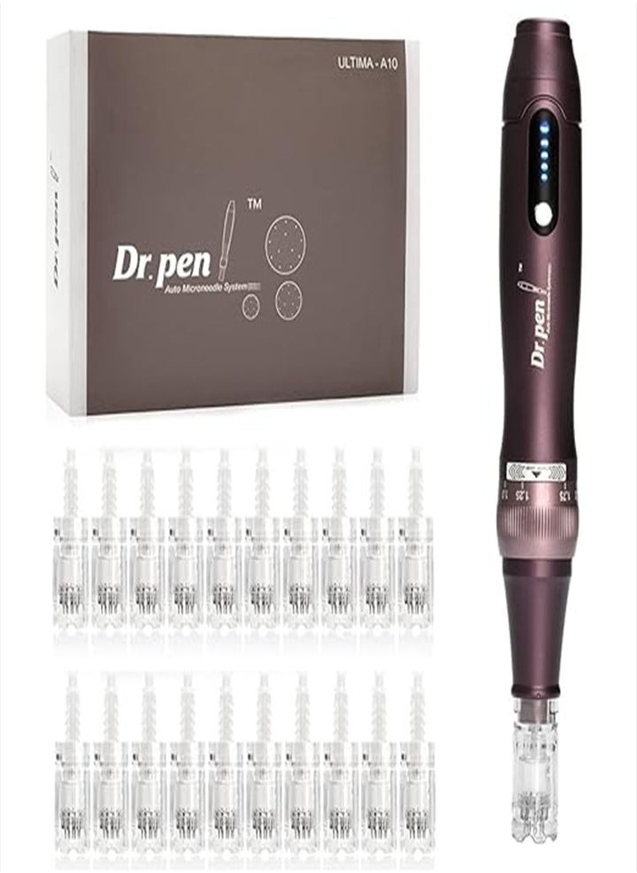 Dr.pen Dr.pen Ultima A10 Microneedling Pen - Professional Cordless Adjustable Microneedling Pen for Face, Body and Hair Growth with 22 Cartridges - Easy to Use, Best Gift for Women  - Image 1