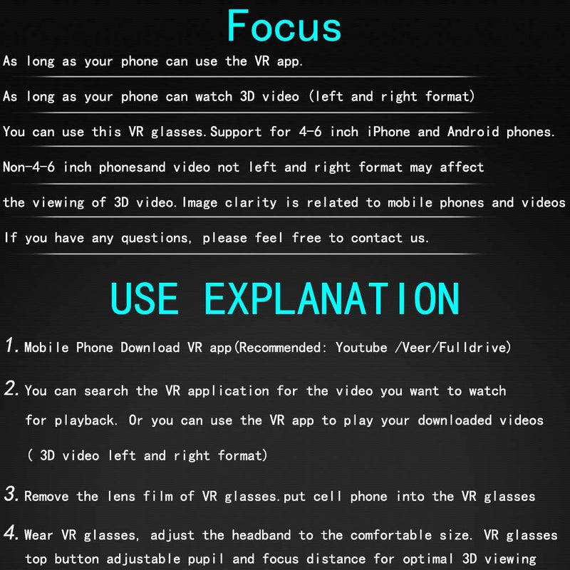 VR SHINECON HD Virtual Reality Headset w/Controller/Gamepad,VR Headsets for iPhone/Android,3D VR Glasses for TV, Movies & Video Games-VR Goggles Compatible with iOS, Android Phones - Image 2