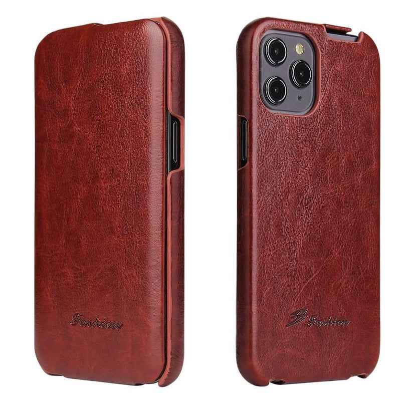 Protective Case | Brown Leather Texture | Shockproof Cover for iPhone 16 / 16 Plus / 16 Pro / 16 Pro Max - Image 1