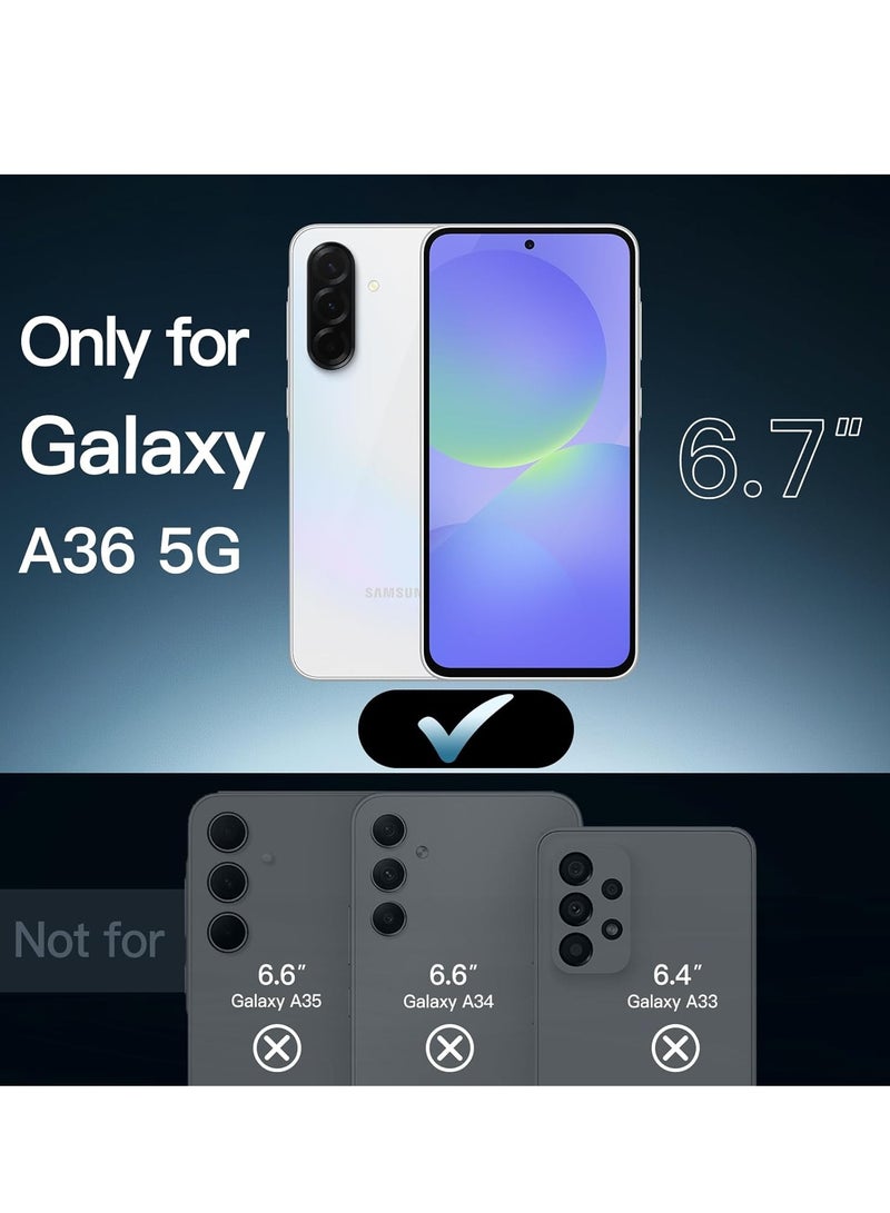 بورتوني غطاء حماية من المطاط السائل المرن لهاتف Samsung Galaxy A36 مع بطانة ناعمة من الألياف الدقيقة، غطاء واقٍ مقاوم للصدمات بتصميم نحيف لهاتف Samsung Galaxy A36 5G مقاس 6.7 بوصة - Image 2