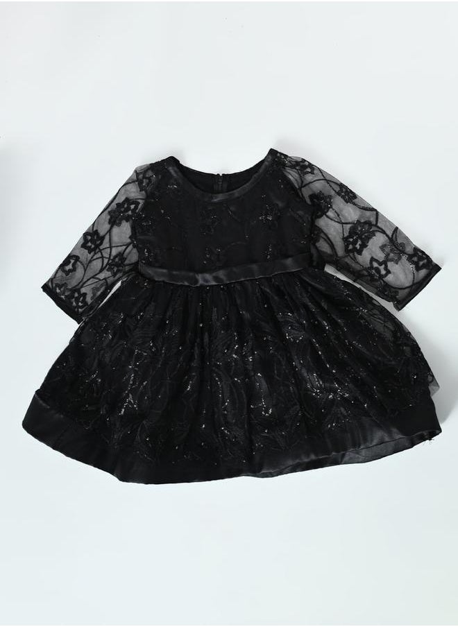 BELLA MODA Embellished Mesh Layer Dress by Styli  - Image 5