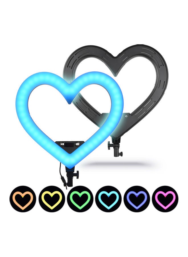 Loquat Heart-Shaped LED Photography Light Multicolour - Image 3
