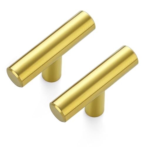 JOY DECOR 20 Pack Cabinet Knobs Gold Cabinet Handles 2in Kitchen Cabient Knobs Single Hole Drawer Knobs for Dresser Drawers - Image 1