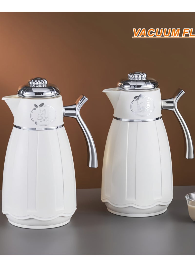 Royal Camel 2 Piece Thermos Set 1L + 1L  BIEGE/SILVER