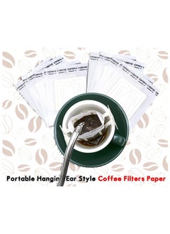 MIBRU 200-Piece Portable Hanging Coffee Filter Paper Bag White  - Image 4