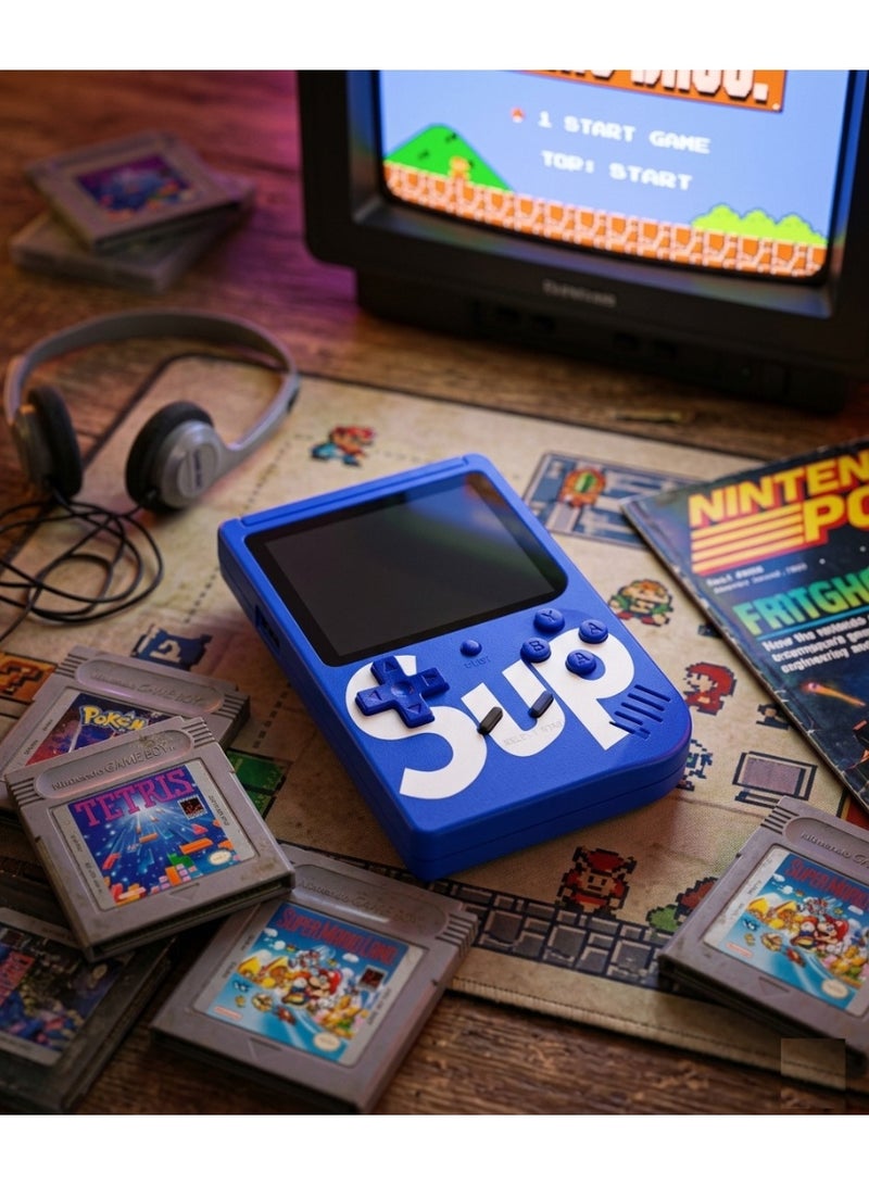 SUP Retro Handheld Game Console - 400-in-1 Classic Games, 3.0" Color Screen, Rechargeable Portable Gaming Device for Kids and Adults - Image 1